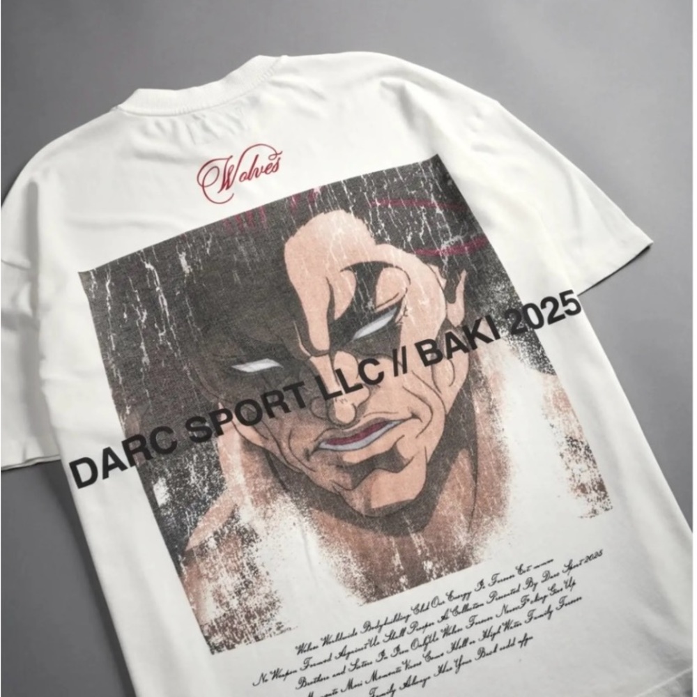 Darc Sport White Graphic Tee from Baki Drop - 1 of 500 - 2025 August